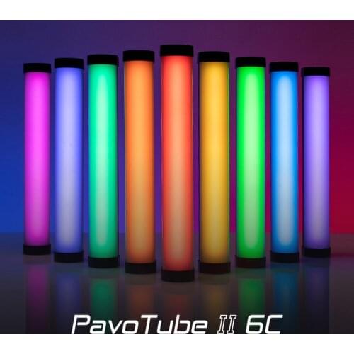 Nanlite PavoTube II 6C LED RGB Camera Light Portable Handheld Photography Lighting Stick CCT Mode Photos Video Soft video Light