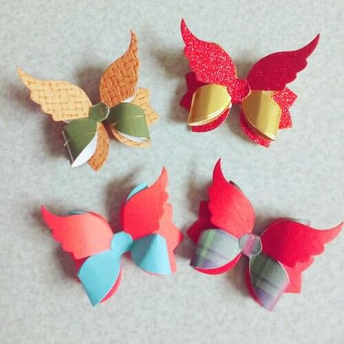 Wing Bow Bowknot Tie Dies Cut Scrapbooking Stencil Template for DIY Embossing Paper Photo Album Gift Cards Making Cutting Dies