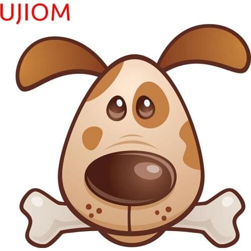 UJIOM Puppy Moisture Proof Wall Stickers Personalise Cartoon Anime Living Room Decoration Bedroom Accessories Decorative Decals