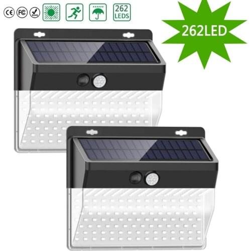 262 LED Solar Outdoor Lights Wireless Motion Sensor Solar Wide Angle Lamp IP65 Waterproof for Yard Garden Deco Outdoor Lighting