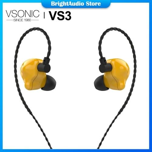 VSONIC VS3 ICEBERG HiFi Audio Dynamic Driver In-ear Earphone with Detachable Cable 2Pin 0.78mm Connector