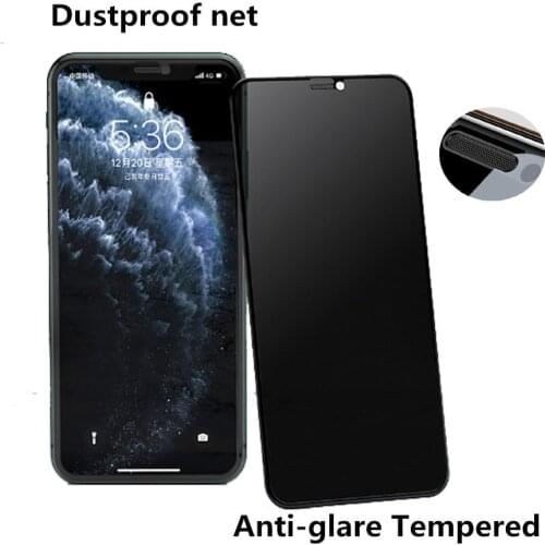 For iphone12 11 11Pro Max X XS XSMAX XR 8P 7/8 Private Screen Protector Dustproof net Anti-peeping Tempered Glass
