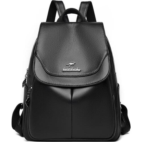 Women Leather Backpack high quality Female Casual Large Capacity Vintage Shoulder Bags Schoolbag Fashion school Backpacks