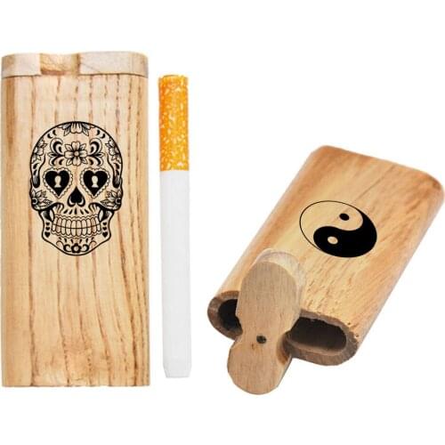1 pc wood Eco-Friendly MaterialCigarette Accessories Cigarette Case Cover Man Women Cigarette box