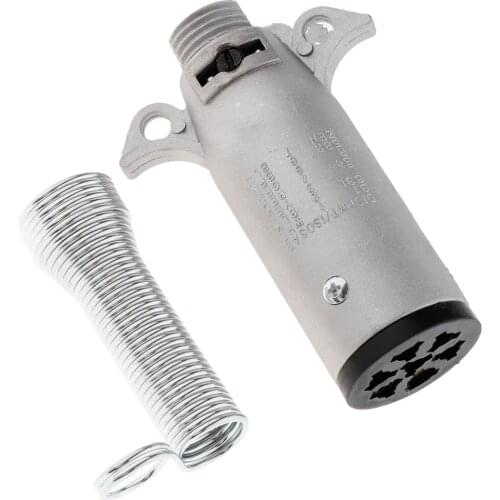 12N 7 PIN METAL PLUG RECEPTACLE -SEMI TRAILER TOWING ELECTRICS