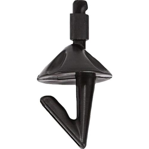 20pcs Black Fishing Bait Shields Impact Shield Bait Sea Fishing Rig Hooks Bait Holders Clip Fishing Accessory