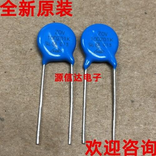 New imported 10D201K 200V 10D201 blue direct plug varistor real picture shooting
