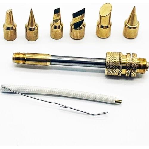 510 Electric Soldering iron Tip Replaceable Solder iron Tip Welding Tools 20-100W Cutter head Horseshoe Pointed Golden