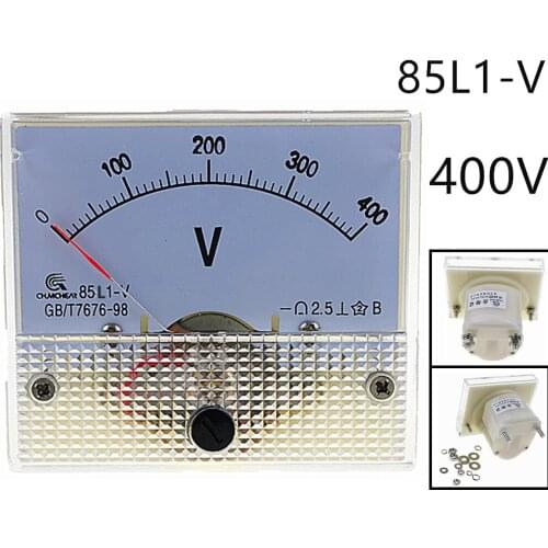 AC Analog Meter Panel 400V Volt meter Ammeters 85L1 0-400V Gauge