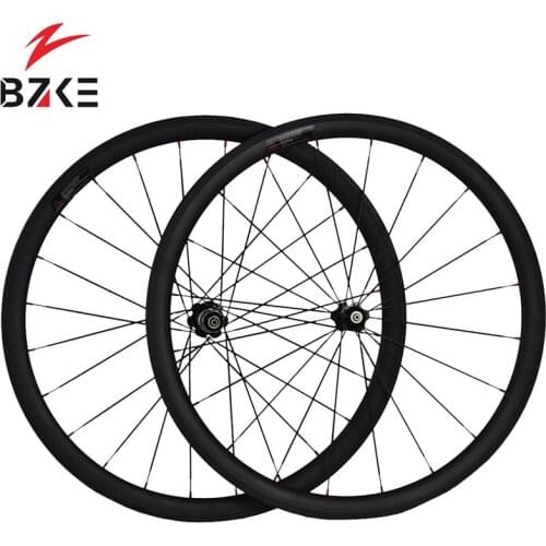 BZKE 700c carbon wheels 38mm depth carbon road bike wheelset Powerway R13 hubs carbon wheel for road bike 700c carbon road wheel