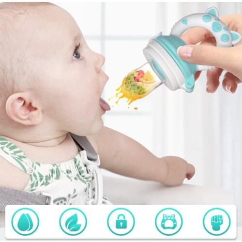 Baby Feeder Nibbler Silicone Fresh Food Kids Boy Dirl Fruit Nipples Feeding Safe Baby Supplies Nipple Infant Soother Bottles