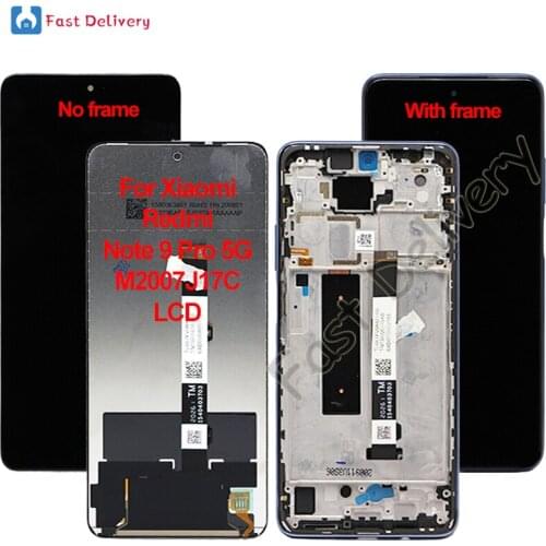 For Xiaomi Redmi Note 9 Pro 5G M2007J17C LCD Display Touch Screen Digitizer Assembly For Redmi Note 9 Pro 5G lcd Replacement