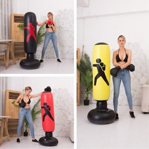 Fitness Inflatable Punching Bag Stress Punch Tower Fight Exercise Speed Stand
