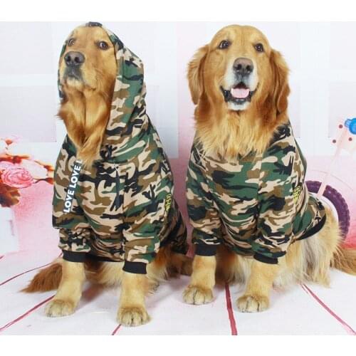 Camouflage Large Dog Clothes Winter Big Pet Dog Outfit Japanese Akita Samoyed Golden Retriever Labrador Alaska Dog Coat Jacket