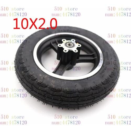 10x2 54-152 tire tyre inner tube&10inch rims hub set fits mountain buggy electric scooter balancing car brake wheels