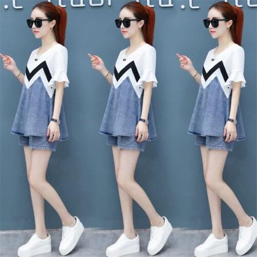 Two piece set women summer loose letter shirt shorts sports suits for woman casual Sweat Suits streetwear wholesale dropshipping