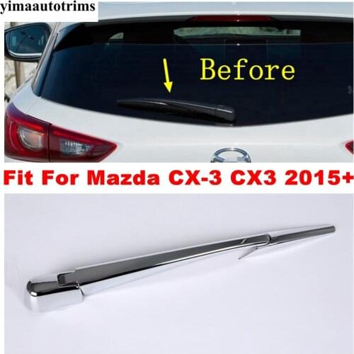 For Mazda CX-3 CX3 2015 - 2020 ABS Chrome Rear Window Wiper Cover Molding Trim Windshield Wash Strip Accessories Exterior