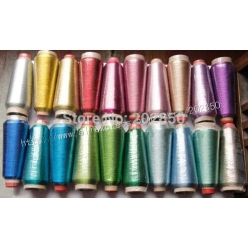 Embroidery Metallic Sewing Threads,Different Colours Available,Also For DIY Hand Cross Stitch Embroidery,50Pcs/Lot,Great Quality