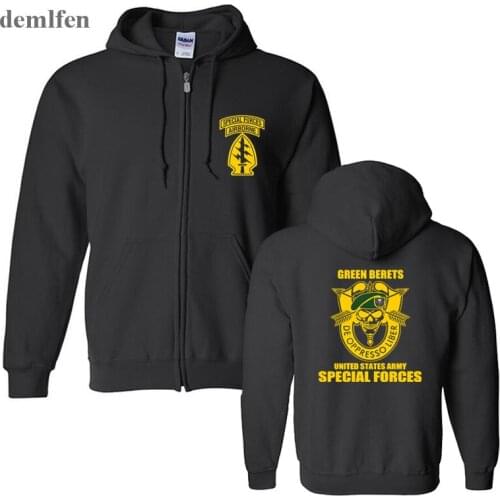 New Special Forces Group Airborne Military Hoodies Mens Cotton Coat Hooded Spring Autumn Harajuku Sweatshirt Streetwear