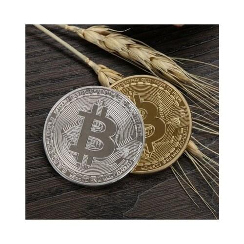 New Gold Commemorative Coins Creative Souvenir Bitcoin Coin Gold Plated Collectible Gifts Bit Coin Art Collection Physical