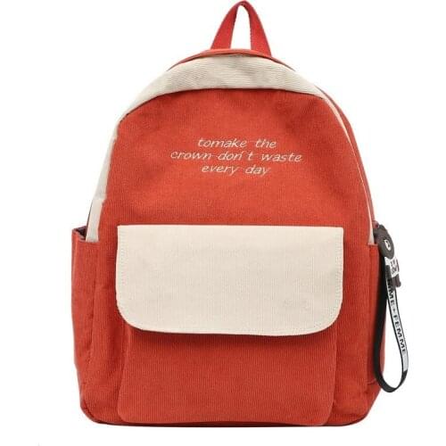 New Fashion Canvas Ladies Backpack Cute Woman Backpacks Simple Kawaii School Bags For Girl 2021 Casual Large Capacity Daily Pack