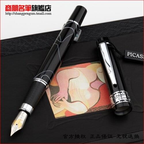 Picasso 915 eurasian iridium fountain pen black male Large fountain pen smooth writing pens gift box