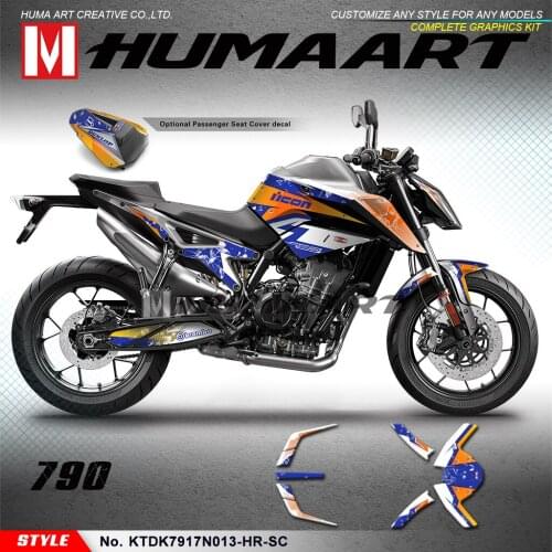 HUMAART Complete Graphics Kit Sports Decals Racing Logo Stickers for 890 R 2020 2021