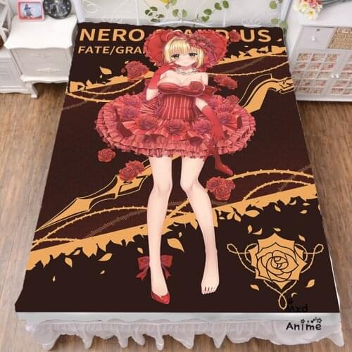Japan Anime Game Anime Fate EXTRA Nero Claudius Printed Bed sheets 120*200cm 150*200cm Bedsheet Bed sheet Summer Quilt Blanket