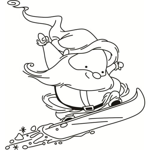 Santa claus Transparent Silicone Rubber Stamp Sheet Cling Scrapbooking DIY Cute Pattern Photo Album PaperCard Stamp