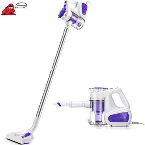 PUPPYOO Low Noise Portable Household Vacuum Cleaner Handheld Dust Collector and Aspirator WP526-C