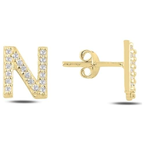 Silver 925 Set-N-Letter Earrings