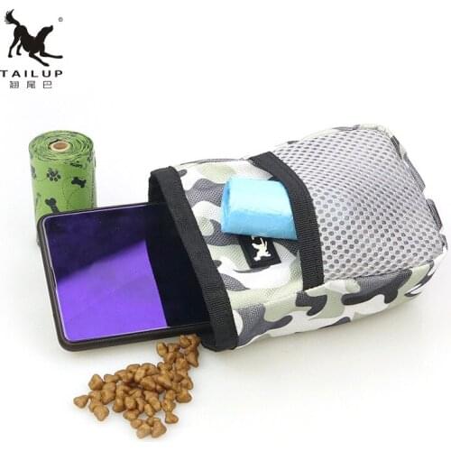 TAILUP Portable Dog Training Pouch Pet Treat Bag Feed Storage Pocket Pouch Snack Reward Waist Bag for Outdoor Travel