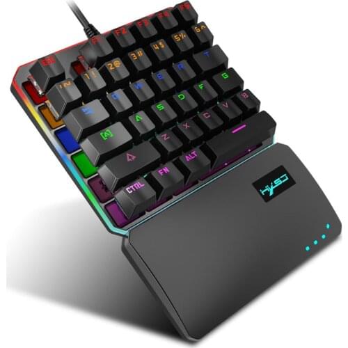 USB Wired Gaming Keypad With LED Backlight 35 Keys One-handed Mechanical RGB Gaming Keyboard for Professional Gamers Accessories