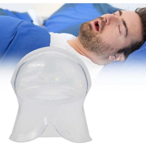Anti Snoring Device Tongue Retaining Device Transparent Silicone Anti Snore Night Sleep Apnea Aid Snore Stopper Guard