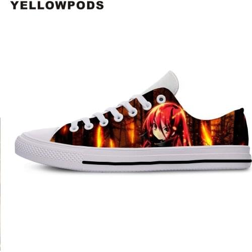Womens Shoes Summer Shakugan No Shana Unisex Anime Cosplay Cool Print Women Platform Shoes Woman Lady Casual White Shoes