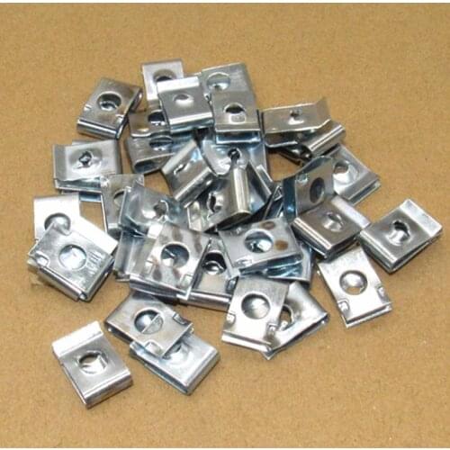10/20/30/50pcs Car Motorcycle Scooter ATV Moped E-bike Plastic Cover Metal Retainer U-Type Clips