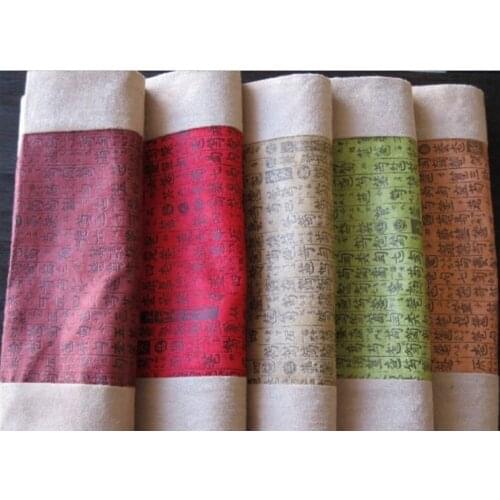 2019Guqin table runner guqin table cloth table mat suede fabric table runner 5-color