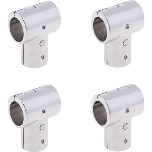 25mm Boat Handrail Tee Fitting 3 Way 90 Degree Marine Handrail Tee Fitting Stainless Steel For Yacht Boat Accessories Marine