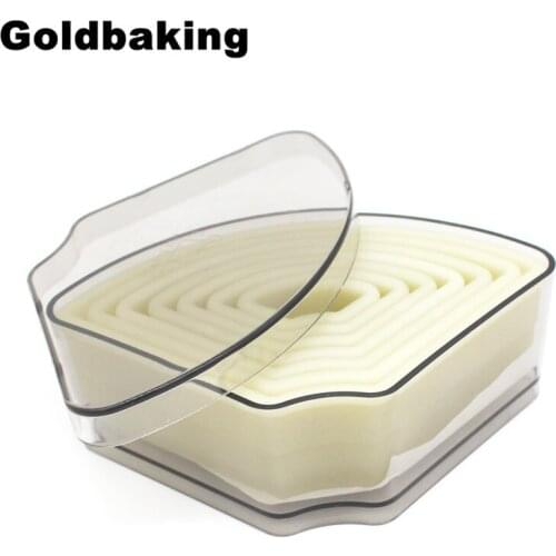 7pcs Fan Cookie Cutters Nylon Fondant Cutter Molds Biscuit Mould