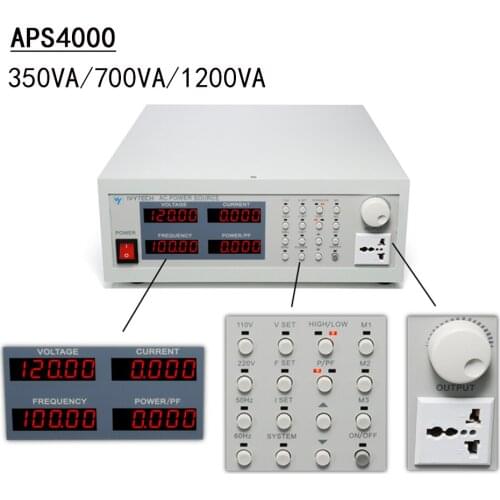 APS4000 AC Power Source Supply Professional Storage Type Variable Frequency Power Supply Output Double Insurance Input 220V 50Hz