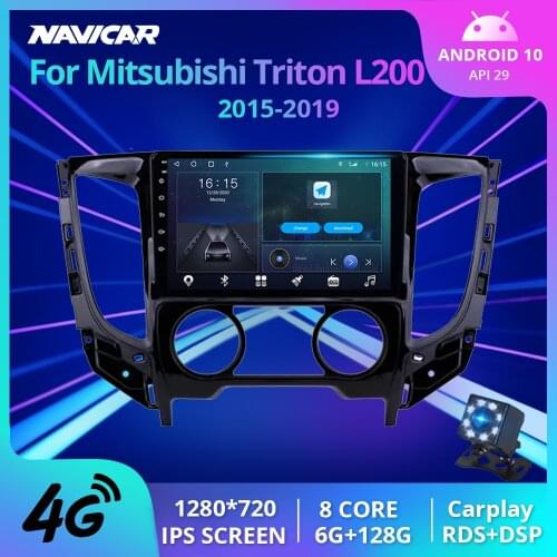 2Din Android10.0 Car Radio For Mitsubishi TRITON L200 2015-2019 Auto Radio GPS Navigation Stereo Receiver Car Multimedia Player
