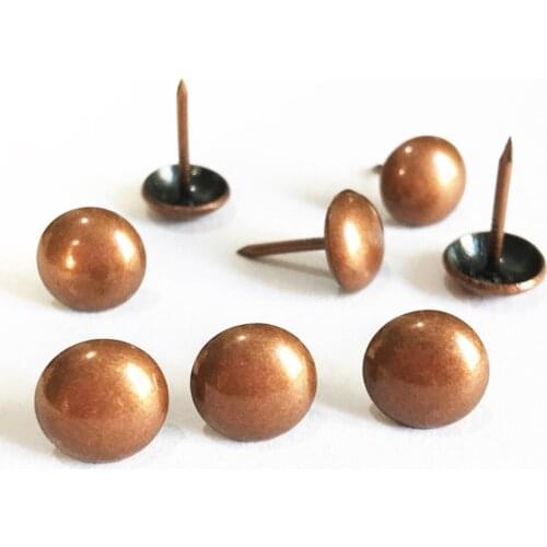 Free shipping 150PCS/LOT Brass/Nickel/Bronze/Golden/Black Vintage Antique Decorative Sofa Nails,Upholstery Tacks,Chair Nails DIY