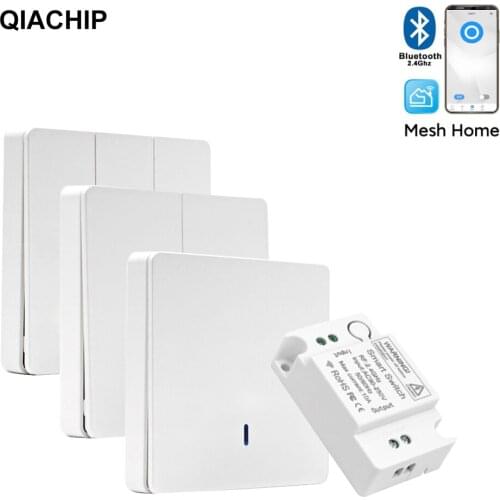 QIACHIP Remote Control Switch Wireless Wall Panel interruptor Domotica Bluetooth rf 2.4GHz Smart home for lamp ligh