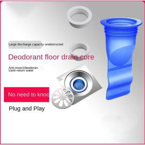 Floor drain deodorizer toilet sewer pipe insect-proof cover silicone core toilet anti-odor inner core sealing ring