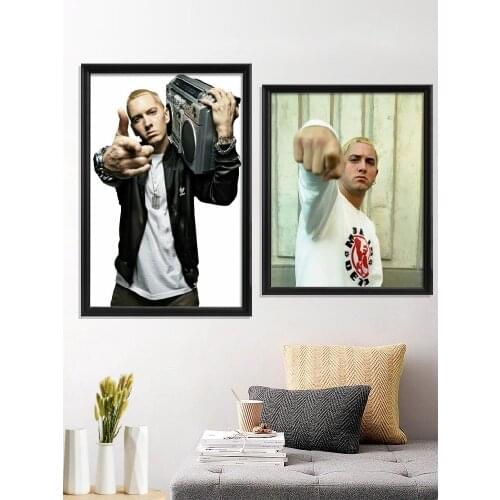 Eminem Singer Hip Hop Rapper Rap Music Artwork Poster Decor Art Silk Home Prints Gift Room Wall Stiker