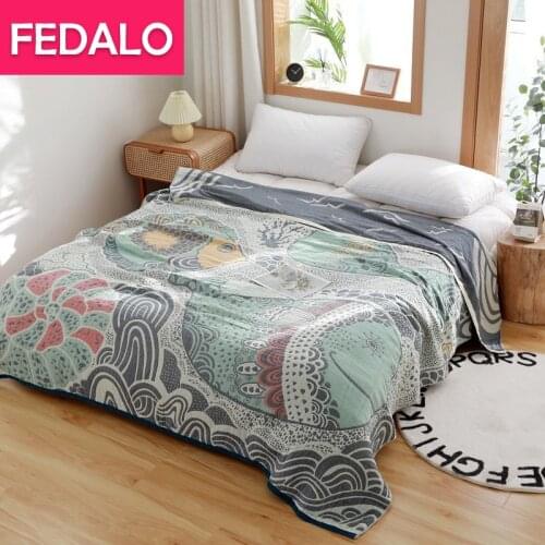 Fedalo Cotton Throws On The Sofa