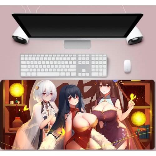 Creative cartoon animation sexy mouse keyboard pad precision seaming process mouse pad office game player small picture customiz