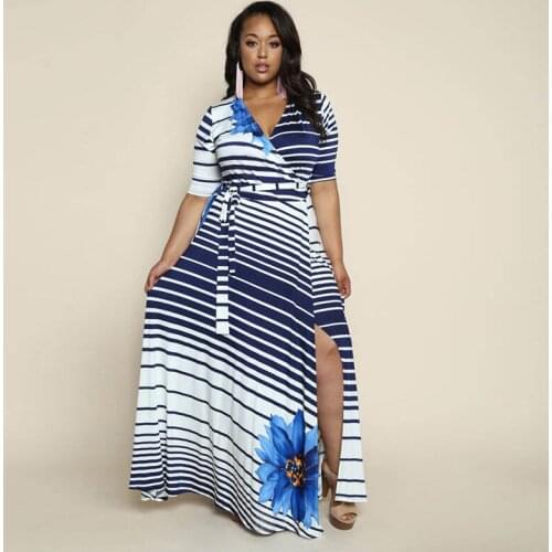 Summer womens dresses European dresses womens summer clothing plus size dress womens ummer clothing 1648