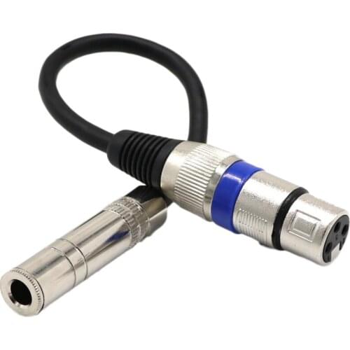 MagiDeal 6.35mm Female to XLR 3-pin Female Stereo Audio Microphone Cable