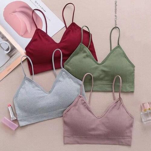 Trendy Non-wire Bra For Women Detachable Multi-purpose Sports Bras Camisole Girl Tube Top Yoga Bralette Underwear Daily Fitness